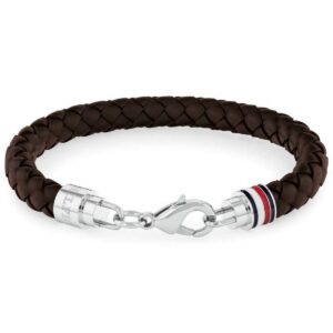 Bransoletka Męska Tommy Hilfiger ICONIC Skórzany Stal nierdzewna