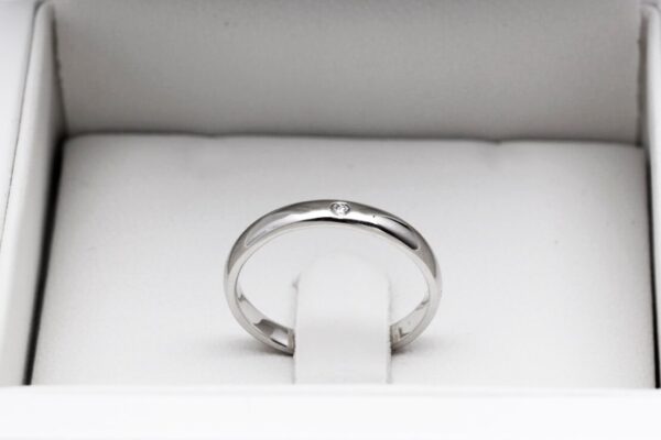 Złota obrączka PBD4790 - Diament - obrazek 5